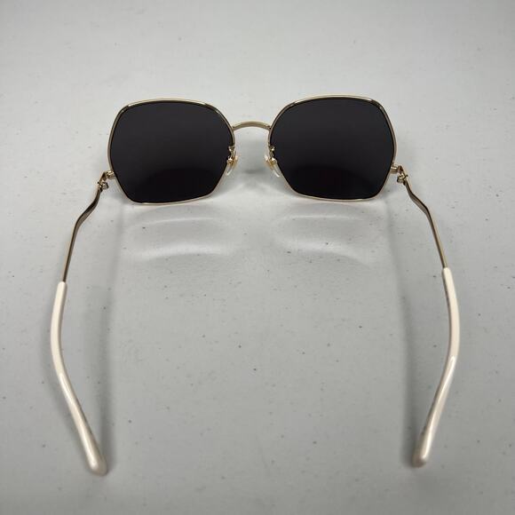 Gucci Square Gold Oversized Sunglasses 60MM main image 6